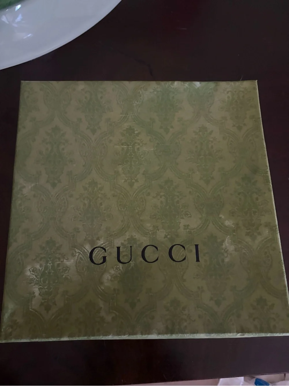 Gucci Black Beanie with Branded Leather Patch